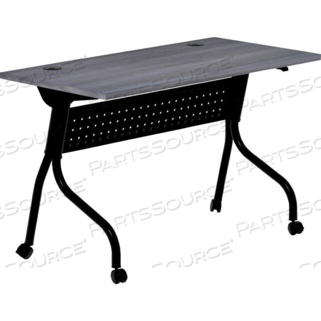 OEM#: LLR59489MOBILE 48 FLIP TOP TRAINING TABLE - CHARCOAL by Lorell