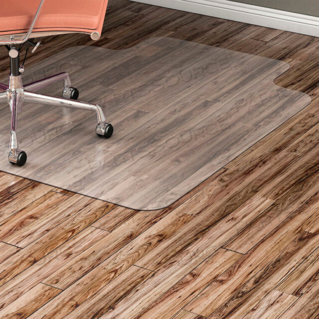 OEM#: LLR82826OFFICE CHAIR MAT FOR HARD FLOOR - 45W X 53L WITH 25 X 12 LIP - STRAIGHT EDGE - CLEAR by Lorell