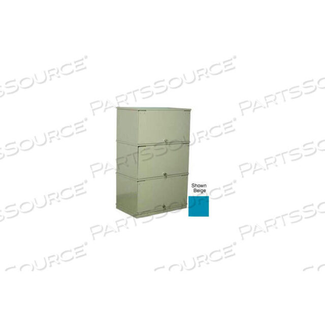 OEM#: 3-3DDXRBLTHREE-SHELF LOCKABLE X-RAY STORAGE CABINET, BLUE by Stackbin Corporation