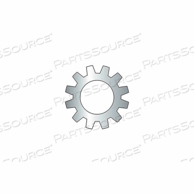 OEM#: BGA55#5 EXTERNAL TOOTH LOCK WASHER - .136/.129 I.D. - .02/.014 THICK - STEEL - ZINC - GRADE 2 - 100 PK by Titan Fasteners