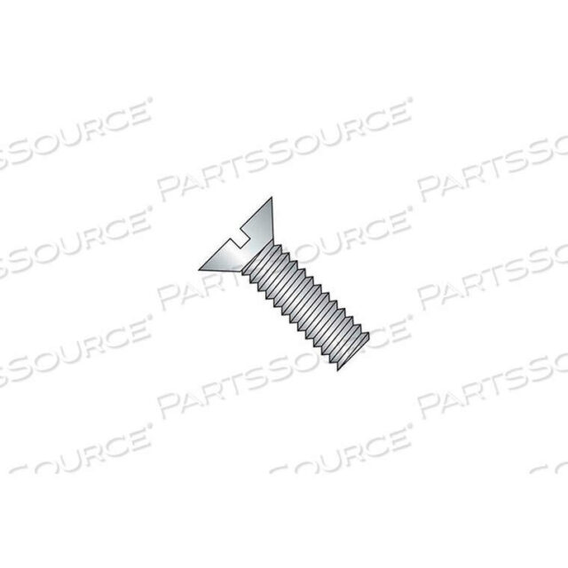 OEM#: CHC06020M6 X 1.0 X 20MM MACHINE SCREW - SLOTTED FLAT HEAD - STEEL - ZINC - DIN 125B - PKG OF 100 by Titan Fasteners