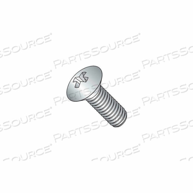 OEM#: CLC06040M6 X 1.0 X 40MM MACHINE SCREW - PHILLIPS OVAL HEAD - STEEL - ZINC - DIN 125B - PKG OF 100 by Titan Fasteners