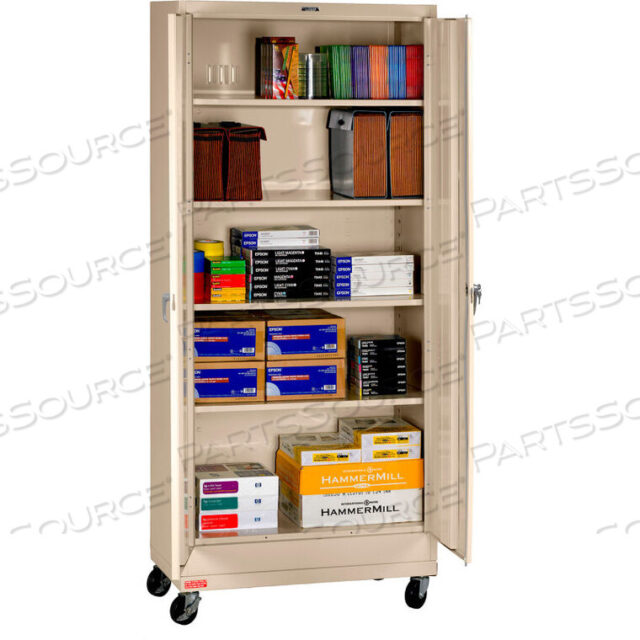 OEM#: CK7824-SNDMOBILE DELUXE STORAGE CABINET - WELDED 36W X 24D X 78-3/4 H, SAND by Tennsco Corp.
