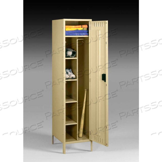 OEM#: CMS-182172-1-SNDWELDED COMBINATION LOCKER WITH LEGS, 18WX21DX72H, SAND, ASSEMBLED by Tennsco Corp.