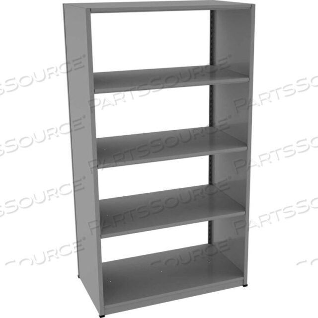 OEM#: CS247642-MGYCAPSTONE BOLTLESS SHELVING, STARTER UNIT, 42W X 24D X 76H, 5 SHELVES, MEDIUM GREY by Tennsco Corp.