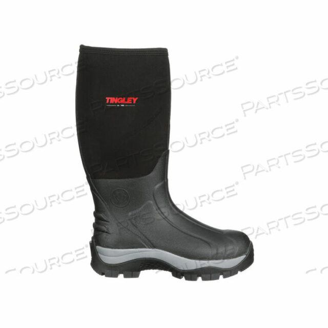 OEM#: 80151.14BADGER INSULATED FLEECE-LINED BOOTS, PLAIN TOE, MIDSOLE, DEEP LUG, 17H, BLK, SIZE 14 by Tingley Rubber