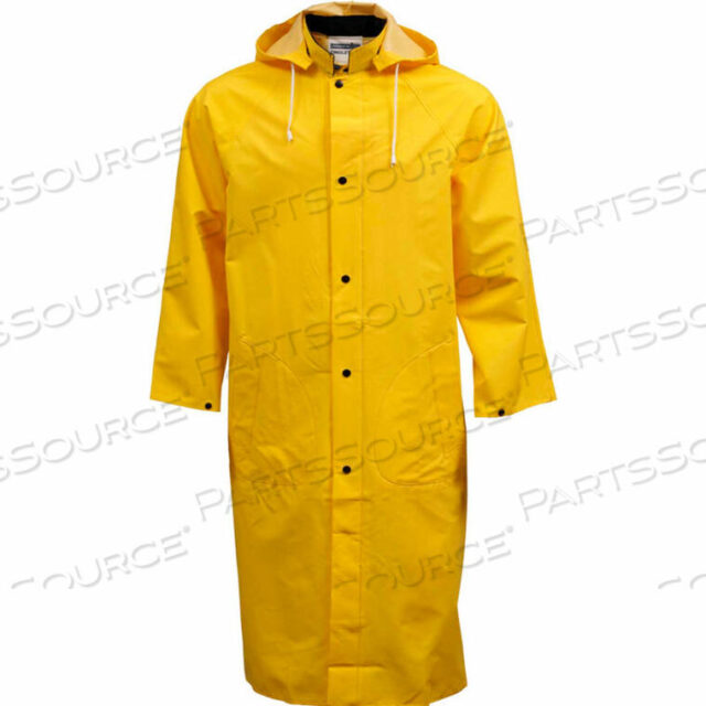 OEM#: C53217.LGC53217 .35MM INDUSTRIAL WORK COAT, YELLOW, 48, DETACHABLE HOOD, LARGE by Tingley Rubber