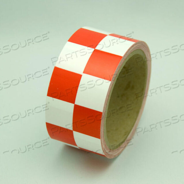 OEM#: LCB211HAZARD MARKING TAPE, RED/WHITE CHECKER, 2W X 54L ROLL by Incom Manufacturing