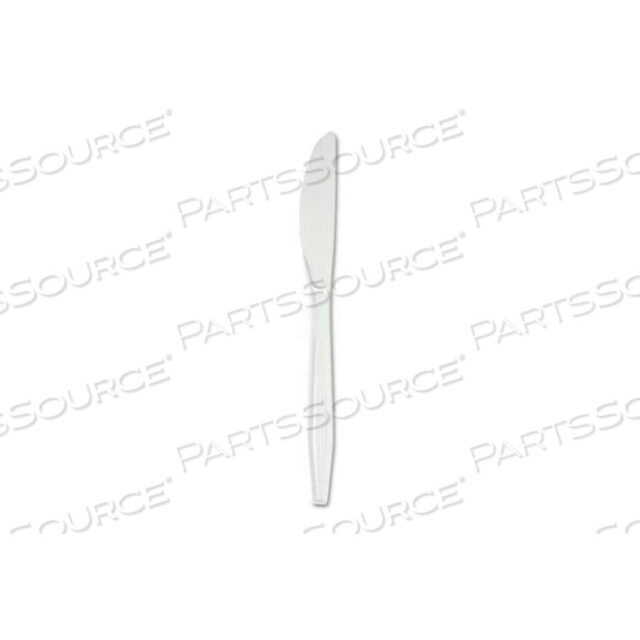 OEM#: BWKKNIFEBX, KNIVES, POLYSTYRENE, WHITE, 100/BOX by Boardwalk