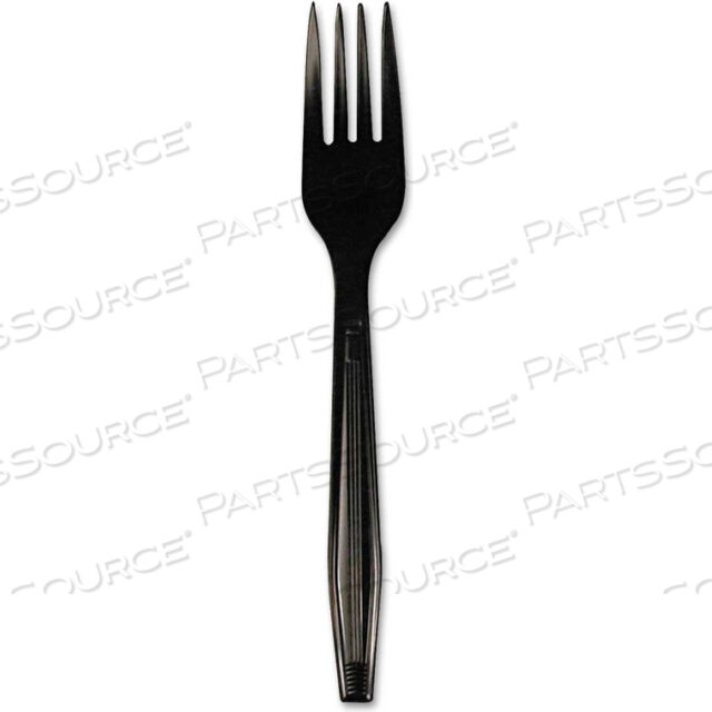 OEM#: FLPSFKBFULL LENGTH FORKS, POLYSTYRENE, BLACK, 1000/CARTON by Boardwalk