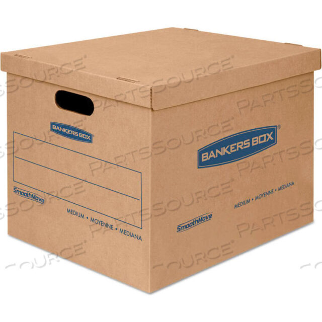 OEM#: FEL7714210BANKERS BOX SMOOTHMOVE CLASSIC SMALL MOVING BOXES, 15L X 12W X 10H, KRAFT/BLUE, 20/CTN by United Stationers Supply