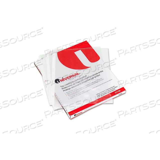 OEM#: 31866TOP-LOAD POLY SHEET PROTECTORS, HEAVY GAUGE, CLEAR, 50/BOX by Universal