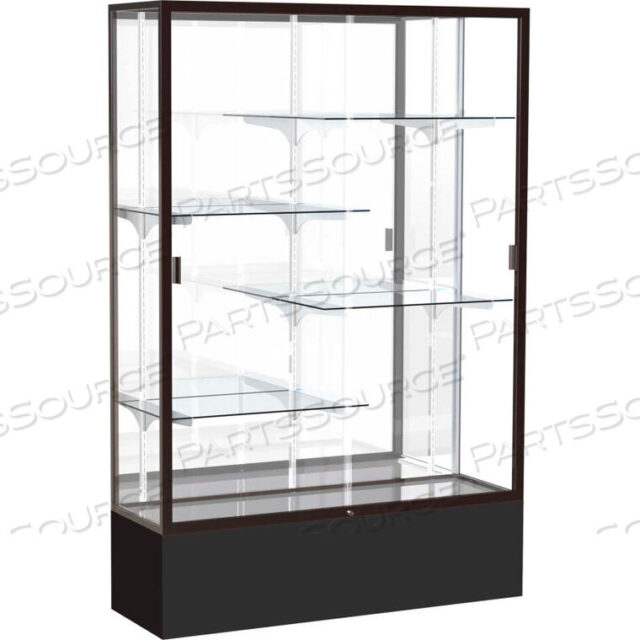 OEM#: 374MB-BZ-BKSPIRIT DISPLAY CASE BLACK BASE, BRONZE FRAME, MIRROR BACK 48W X 16D X 72H by Waddell Display