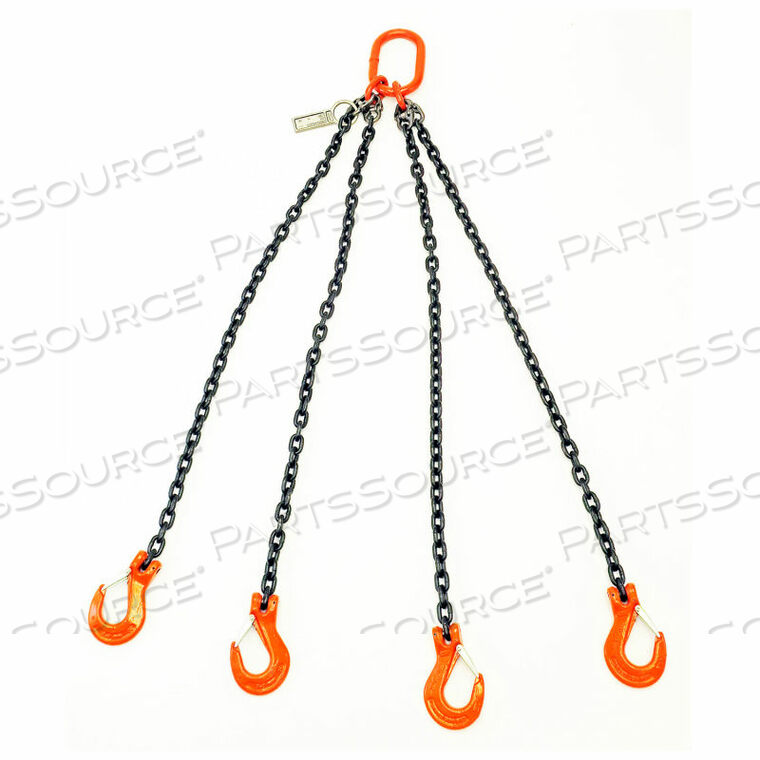 OEM#: B1520024 QUAD LEG CHAIN SLING W/ SLING HOOK by Mazzella Lifting Technologies