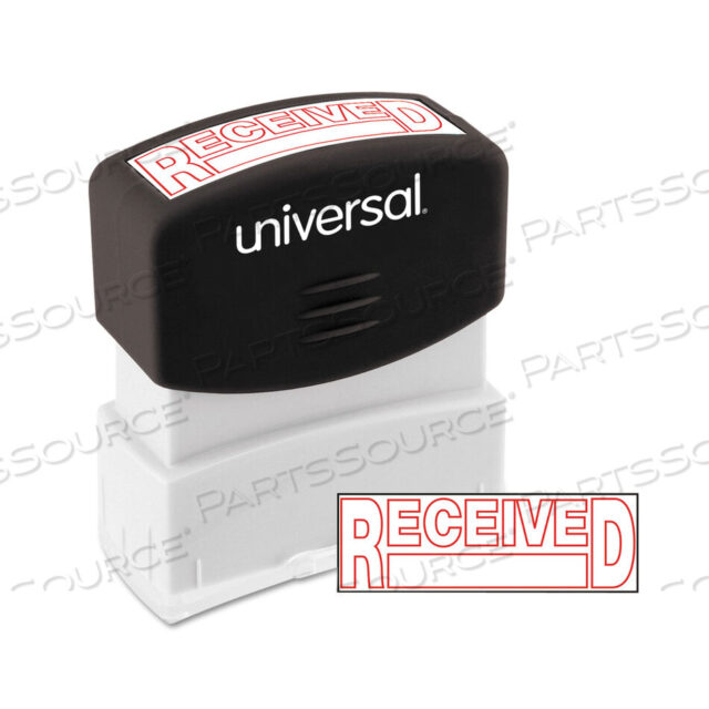 OEM#: UNV10067MESSAGE STAMP, RECEIVED, PRE-INKED ONE-COLOR, RED by Universal