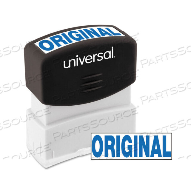 OEM#: UNV10060MESSAGE STAMP, ORIGINAL, PRE-INKED ONE-COLOR, BLUE by Universal