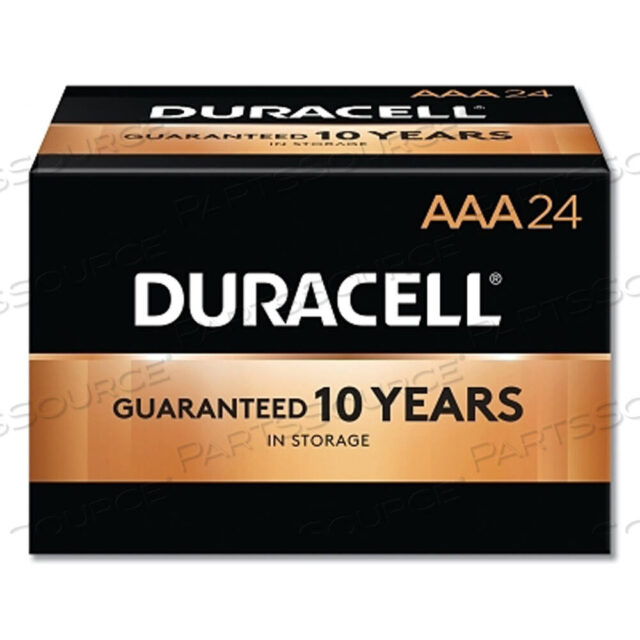 OEM#: DURMN2400BKDCOPPERTOP ALKALINE BATTERY, 1.5V, AAA, 24/PK by Duracell