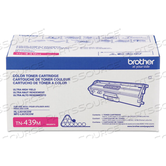 Replaces Brother TN439MTONER CARTRIDGE, REPLACEMENT FOR BROTHER HL-L9310, BROTHER HL-L9310CDW, BROTHER MFC-L9570, BROTHER MFC-L9570CDWBROTHER HL-L9310, BROTHER HL-L9310