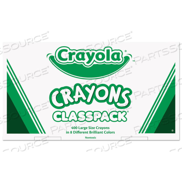OEM#: 528038CLASSPACK LARGE SIZE CRAYONS, 50 EACH OF 8 COLORS, 400/BOX by Crayola