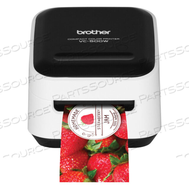 OEM#: VC500WVC-500W VERSATILE COMPACT COLOR LABEL AND PHOTO PRINTER WITH WIRELESS NETWORKING, 7.5 MM/S PRINT SPEED, 4.4 X 4.6 X 3.8 by Brother