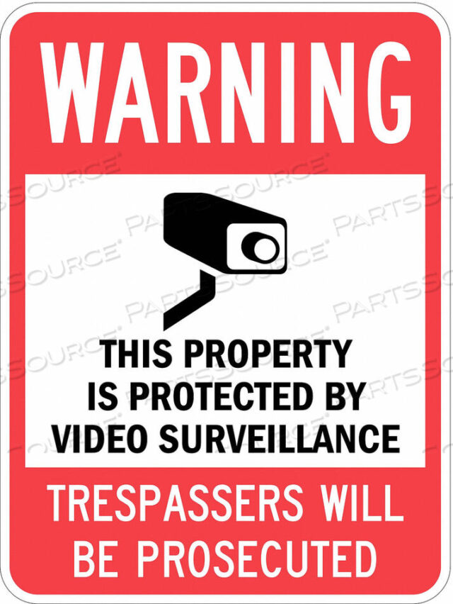 OEM#: T1-1098-HI_18X24PROPERTY SIGN WARNING 24 IN 18 IN by Lyle Signs Inc.