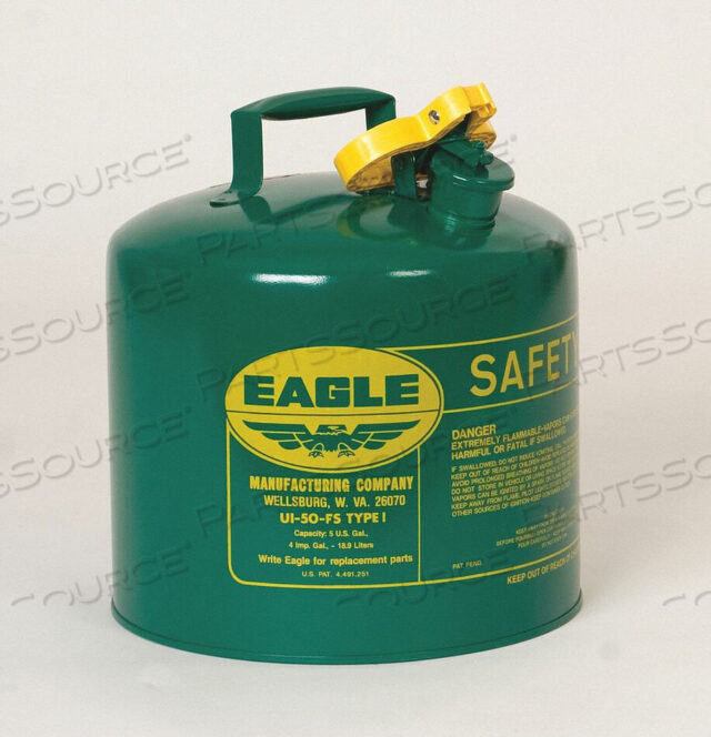 OEM#: UI20SGTYPE I SAFETY CAN - 2 GALLONS - GREEN by Eagle