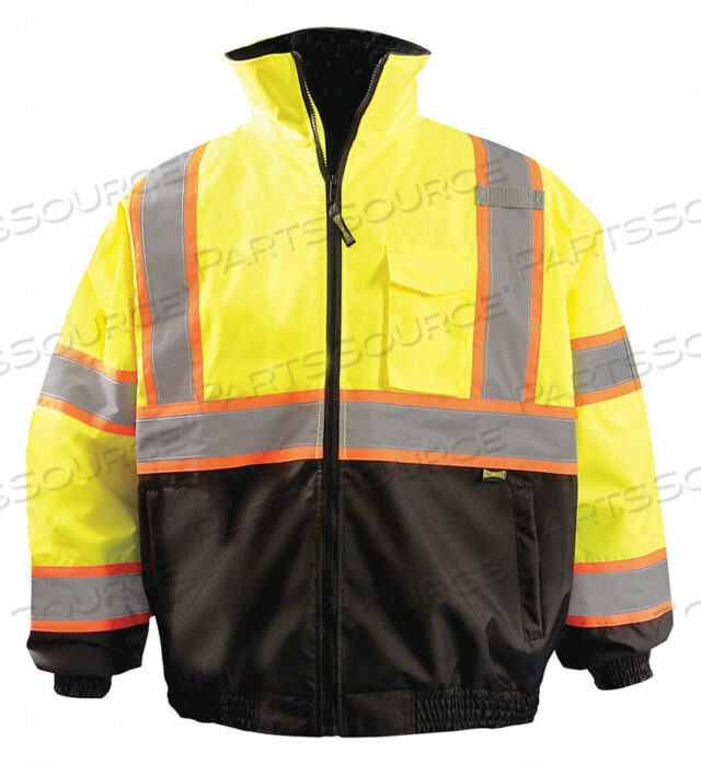 OEM#: LUX-350-JB2-YLTWO TONE JACKET UNISEX L YELLOW by Occunomix