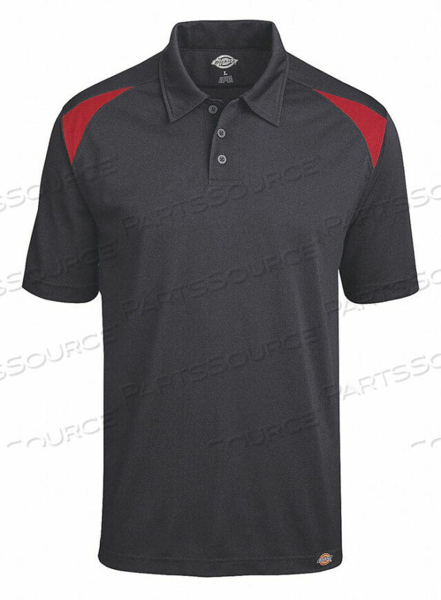 OEM#: LS66ER RG LJ4787 SHORT SLEEVE POLO BLACK ENGLISH RED L by VF Imagewear, Inc.