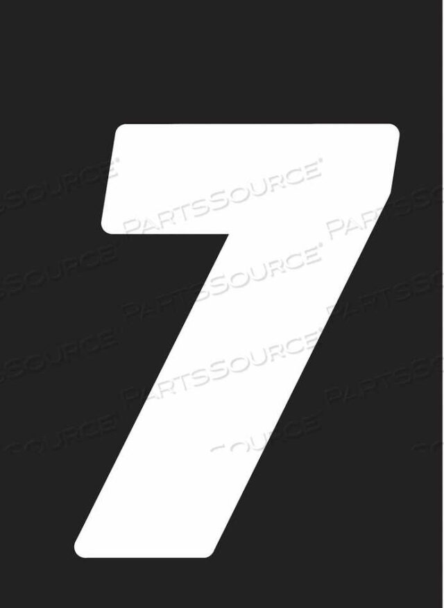 OEM#: DB512W-7NUMBER LABEL WHT 5-1/2 IN H NO. 7 PK12 by Hardline Products