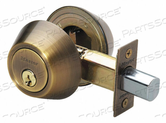 OEM#: DS0705KA4SDEADBOLT ANTIQUE BRASS DOUBLE CYLINDER by Master Lock