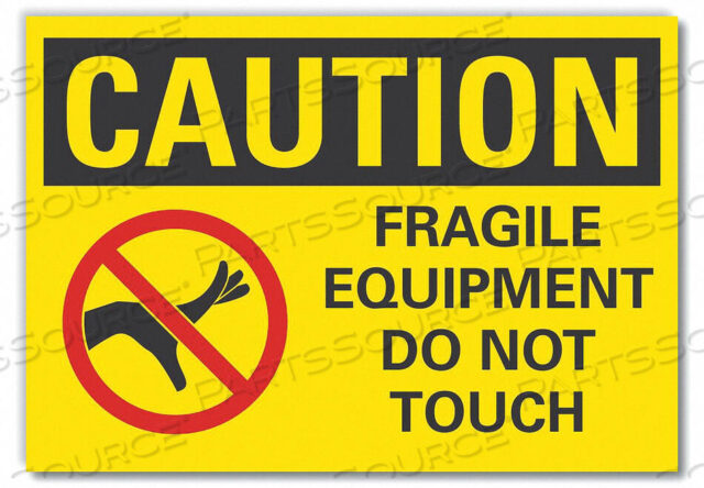 OEM#: LCU3-0126-RD_7X5CAUTION SIGN SELF-ADHESIVE VINYL 5 IN H by Lyle Signs Inc.