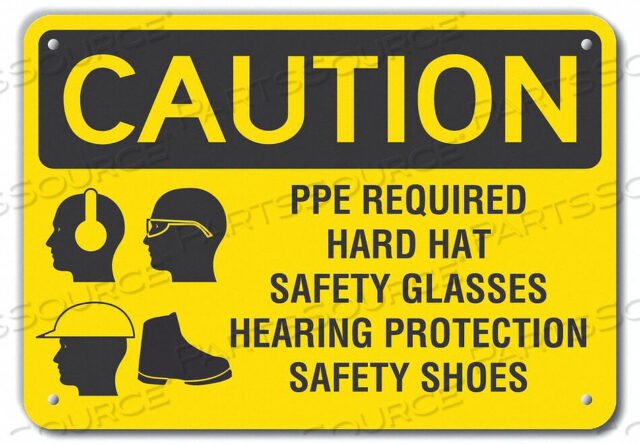 OEM#: LCU3-0188-RA_14X10CAUTION SIGN RECYCLED ALUMINUM 10 IN H by Lyle Signs Inc.