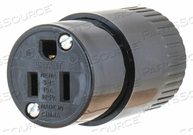 OEM#: 5269BBLADE CONNECTOR BLACK 15A INDUSTRIAL by Hubbell Power Systems