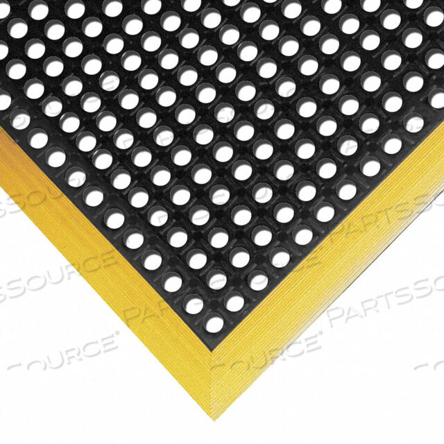 OEM#: 549S3840YBSAFETY STANCE DRAINAGE MAT BORDER 7/8 THICK 3-5/32 X 3-5/16 BLACK/YELLOW by Notrax