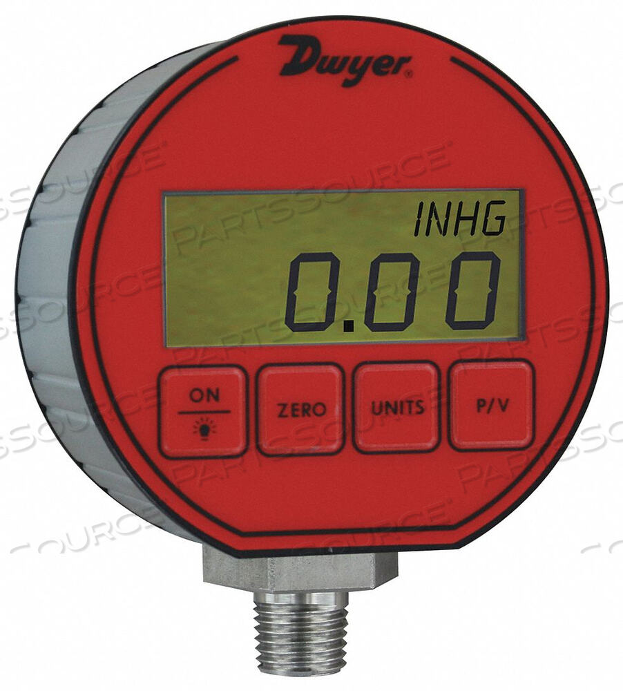 OEM#: DPG-006DIGITAL PRESSURE GAUGE 3 DIAL SIZE RED by Dwyer Instruments