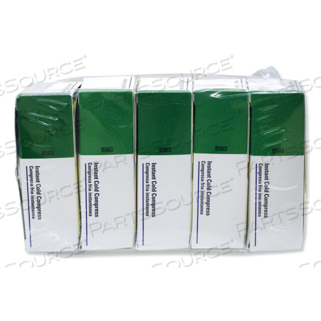 OEM#: B503-5INSTANT COLD COMPRESS, 5 COMPRESS/PACK, 4 X 5, 5/PACK by First Aid Only