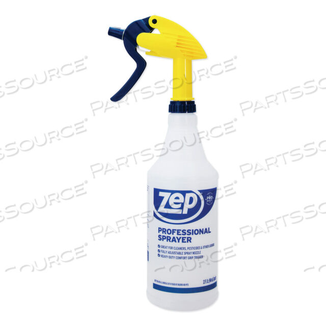 OEM#: HDPRO36EAPROFESSIONAL SPRAY BOTTLE WITH TRIGGER SPRAYER, 32 OZ, CLEAR by Zep