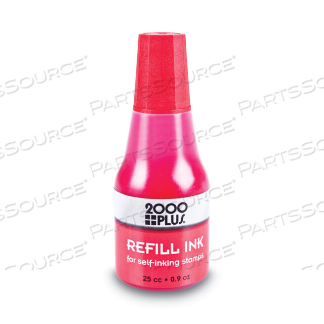 OEM#: 032960SELF-INKING REFILL INK, 0.9 OZ. BOTTLE, RED by 2000Plus