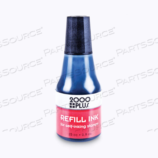 OEM#: 032962SELF-INKING REFILL INK, 0.9 OZ. BOTTLE, BLACK by 2000Plus