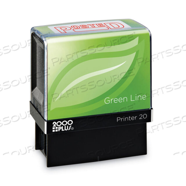 OEM#: 098371GREEN LINE MESSAGE STAMP, POSTED, 1.5 X 0.56, RED by 2000Plus