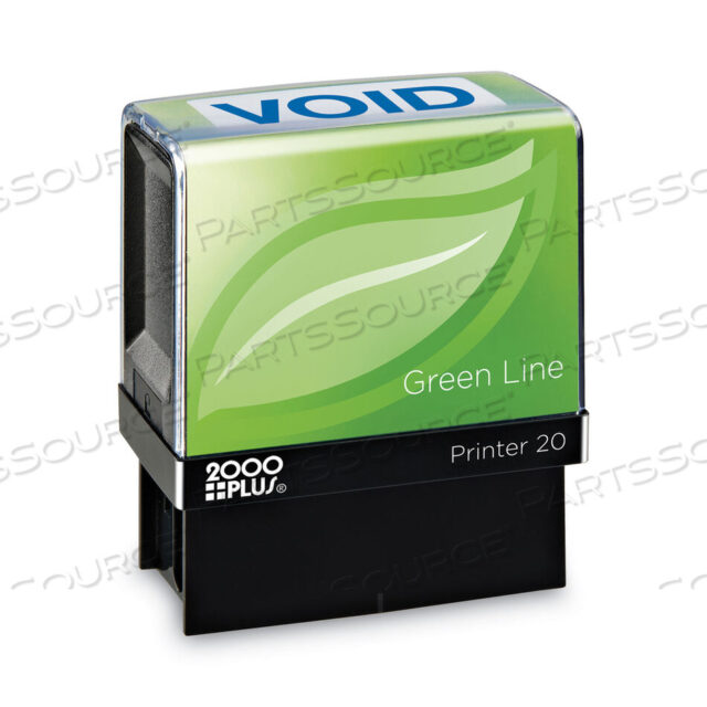 OEM#: 098373GREEN LINE MESSAGE STAMP, VOID, 1.5 X 0.56, BLUE by 2000Plus