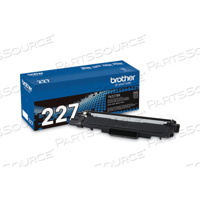 Replaces Brother TN227BKTONER CARTRIDGE, REPLACEMENT FOR BROTHER:BROTHER HL-L3210CW, HL-L3230CDW, HL-L3270CDW, HL-L3290CDW, MFC-L3710CW, MFC-L3750CDW AND MFC-L3770CDW.-
