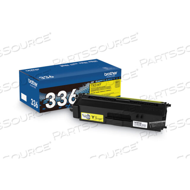 Replaces Brother TN336YTONER CARTRIDGE, REPLACEMENT FOR BROTHER HL-L8250, BROTHER HL-L8250CDN, BROTHER HL-L8350, BROTHER HL-L8350CDW, BROTHER HL-L8350CDWT, BROTHER MFC-