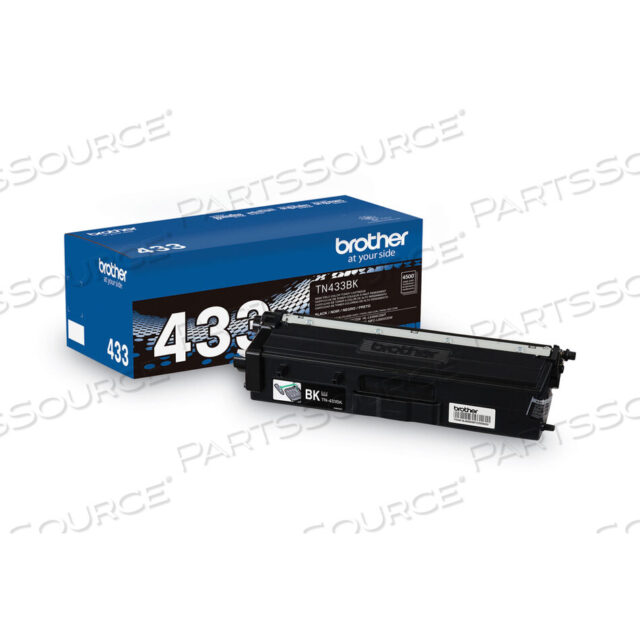 Replaces Brother TN433BKTONER CARTRIDGE, REPLACEMENT FOR BROTHER HL-L8260, BROTHER HL-L8260CDW, BROTHER HL-L8360, BROTHER HL-L8360CDW, BROTHER HL-L8360CDWT, BROTHER MFC-