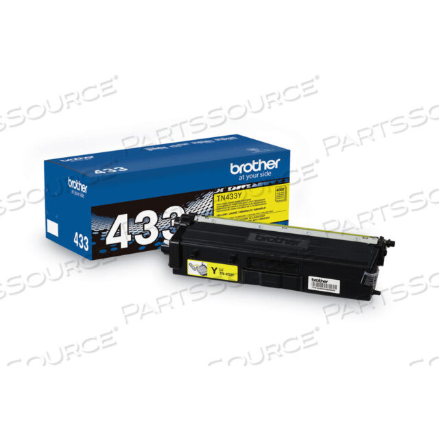 Replaces Brother TN433YTONER CARTRIDGE, REPLACEMENT FOR BROTHER HL-L8260, BROTHER HL-L8260CDW, BROTHER HL-L8360, BROTHER HL-L8360CDW, BROTHER HL-L8360CDWT, BROTHER MFC-