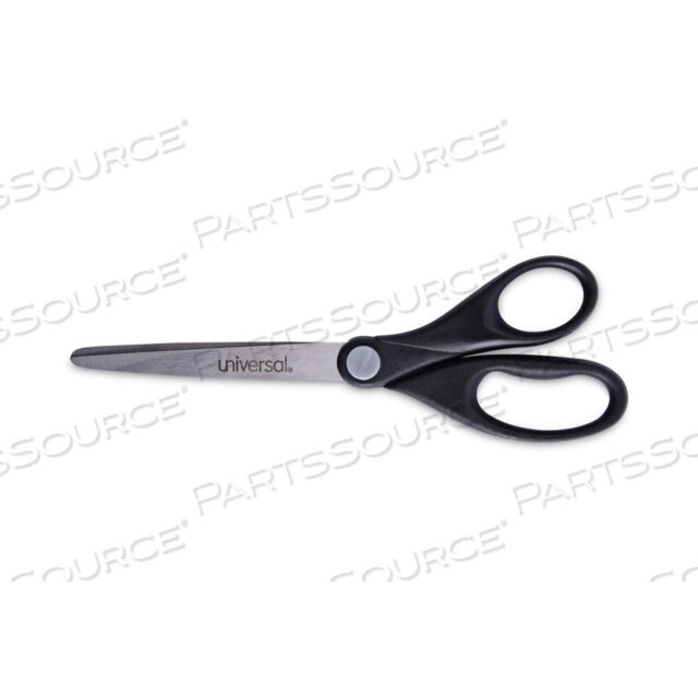 OEM#: UNV92008STAINLESS STEEL OFFICE SCISSORS, POINTED TIP, 7 LONG, 3 CUT LENGTH, BLACK STRAIGHT HANDLE by Universal