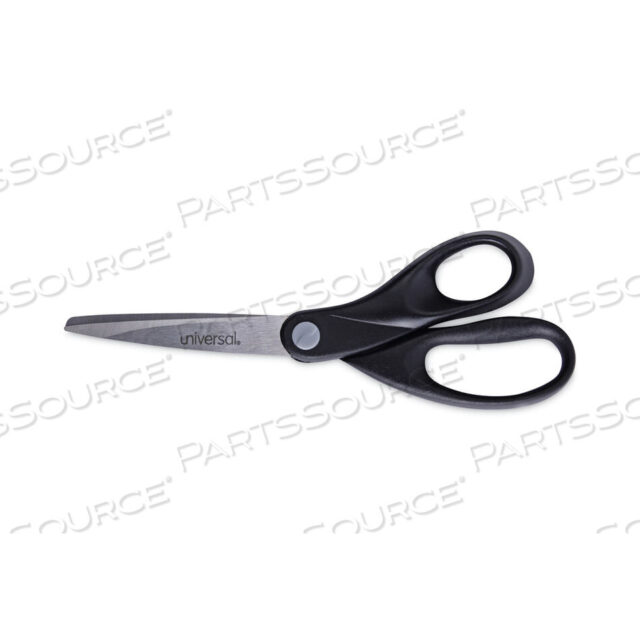 OEM#: UNV92009STAINLESS STEEL OFFICE SCISSORS, 8 LONG, 3.75 CUT LENGTH, BLACK STRAIGHT HANDLE by Universal
