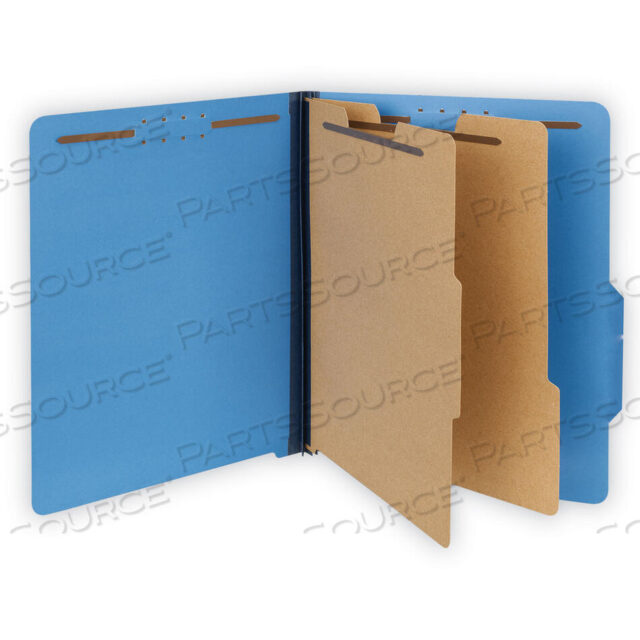 OEM#: UNV10301BRIGHT COLORED PRESSBOARD CLASSIFICATION FOLDERS, 2 EXPANSION, 2 DIVIDERS, 6 FASTENERS, LETTER SIZE, COBALT BLUE, 10/BOX by Universal