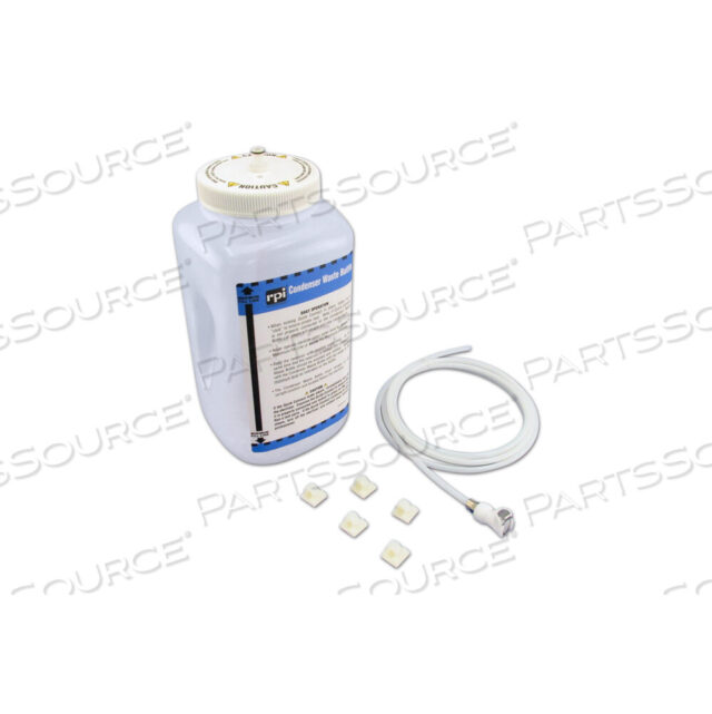 Replaces SciCan USA (Medical Division) 01-100812SCONDENSER WASTE BOTTLE KIT, 1 GAL, POLYPROPYLENE