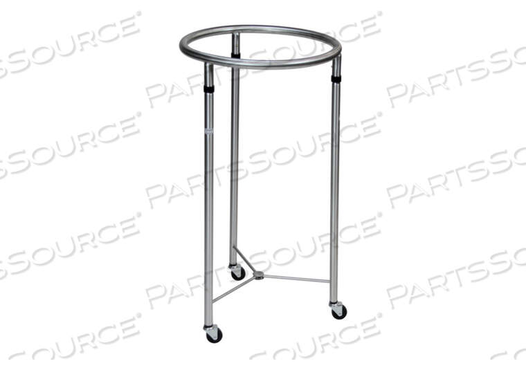 OEM#: 09620180002018 ROUND CHROME HAMPER, 18-3/8 DIAMETER X 35H by Blickman